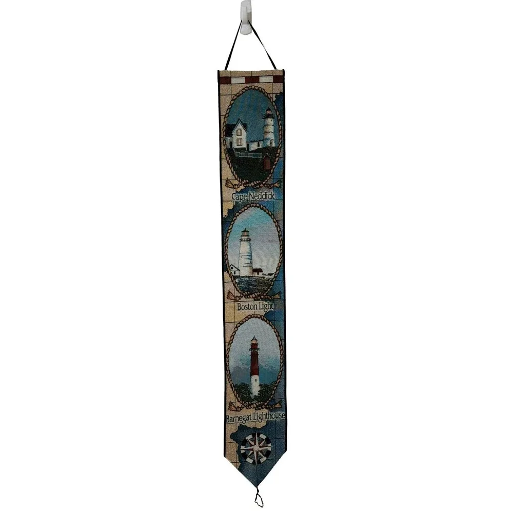 The Manual Woodworkers and Weavers Wall Hanging Tapestry Lighthouses of North US